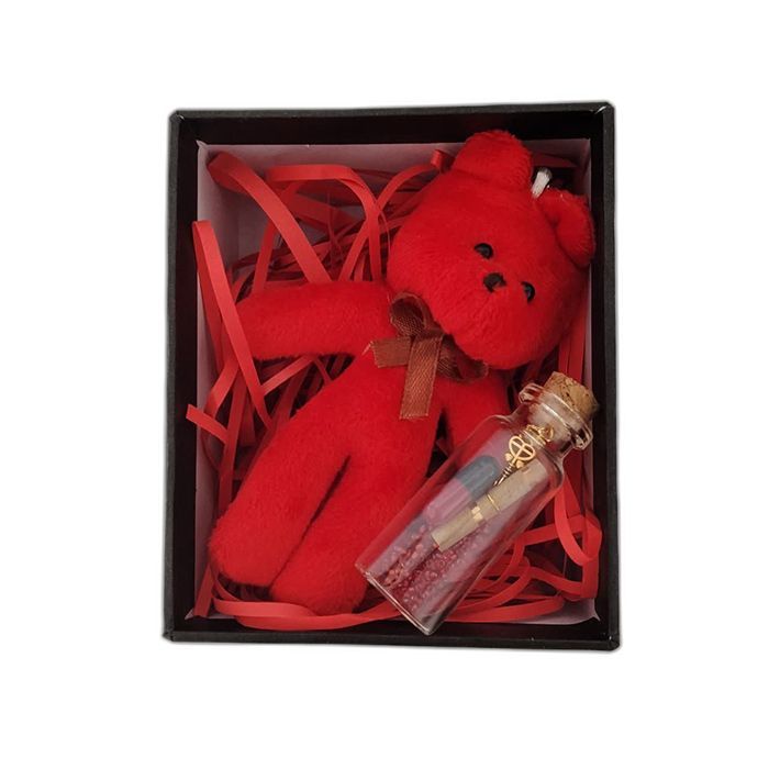 ست هدیه عروسک مدل love 1 طول 13 سانتی‌متر